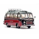 450284300 Schuco 1:43 Setra S6 braun/rot