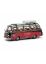 450284300 Schuco 1:43 Setra S6 braun/rot