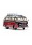 450284300 Schuco 1:43 Setra S6 braun/rot