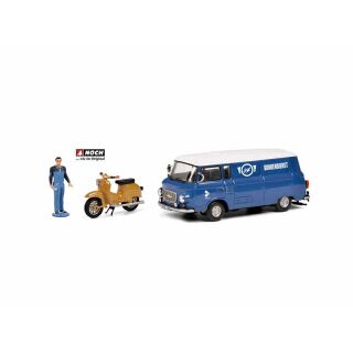 450364700 Schuco 1:43 Barkas B1000 Service Simson Schwalbe Kundendienst