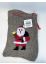 46005 Jutesack mit Weihnachtsmann natur 20x30 cm Geschenksack Säckchen Nikolaus Weihnachtsmann
