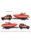 213716001 Majorette Land Rover Fire Rescue + Boat "Feuerwehr" mit Boot