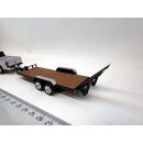 F5418 First Gear 1:50 Ford F-250 Super Duty Pickup Tandem Tieflader weiß