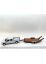 F5418 First Gear 1:50 Ford F-250 Super Duty Pickup Tandem Tieflader weiß