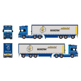 01-4041 WSI 1:50 Rasmus K Jensen; SCANIA R4 TOPLINE 6X2 TAG AXLE CURTAINSIDE