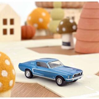 270584 Norev 1:43 Ford Mustang GT Fastback 1968 Acapulco Blau Jet-car