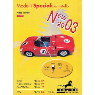 Art Model 2003 Katalog Klappheft Ferrari 1:43