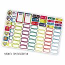 952301 Trendhaus ABC SPASS Do-It-Yourself Magnet-Stundenplan, 3-fach sortiert