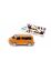 1070 Siku VW Multivan Orange mit Stickern Dino Blister Verpackung