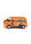 1070 Siku VW Multivan Orange mit Stickern Dino Blister Verpackung
