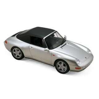 187592 Norev 1:18 Porsche 911 Carrera Cabrio 1993 Silber