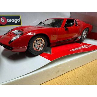 18-11010 Bburago 1:18 Lamborghini Miura 1968 rot
