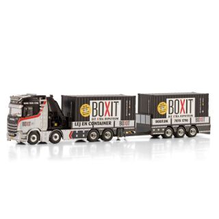 01-4346 WSI 1:50 SCANIA S HIGHLINE CS20H Boxit PALFINGER PK 92002 SH Truck