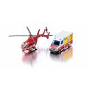 1748 Siku 1:87 Mercedes-Benz Rettungswagen und Helikopter