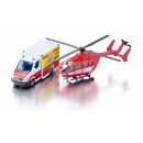 1748 Siku 1:87 Mercedes-Benz Rettungswagen und Helikopter