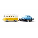 2567 Siku 1:50 VW T1 mit Anhänger und VW Käfer