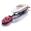 2568 Siku 1:50 Ford F150 mit Motorboot