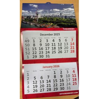 Mammoet Kalender 2026 Wandkalender 4 Monatskalender