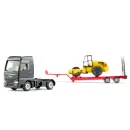 1760 Siku 1:87 MAN TGX Tieflader Lkw mit Straßenwalze