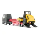 1760 Siku 1:87 MAN TGX Tieflader Lkw mit Straßenwalze