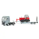 1762 Siku 1:87 MAN TGX Lkw mit Planierraupe