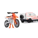 1114 Siku Land Rover Defender mit KTM SX-F 450 PKW
