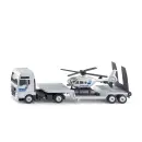 1759 Siku 1:87 MAN Lkw mit Polizei Helikopter