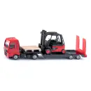 1763 Siku 1:87 MAN Lkw mit Linde Gabelstapler
