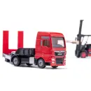 1763 Siku 1:87 MAN Lkw mit Linde Gabelstapler