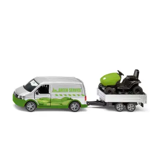 2005 Siku VW T6 mit Rasentraktor