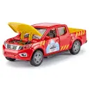 2570 Siku Nissan Navara mit Helikopter