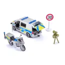 2562 Siku 1:50 VW T6 mit BMW Polizeimotorrad