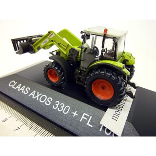 26935 SCHUCO 1:87 CLAAS AXOS 330 Fontlader Traktor