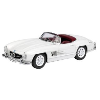 02536 SCHUCO 1:43 Mercedes Benz 300 SL Cabrio weiß