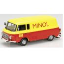 03640 SCHUCO 1:43 Barkas B 1000 Kasten Minol Halle DDR