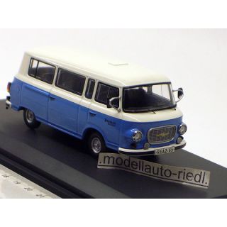 03650 SCHUCO 1:43 Barkas B 1000 Bus blau weiss DDR