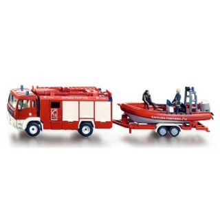 2102 Siku 1:55 FR MAN Feuerwehr Boot Figuren Sapeurs Pompiers Fire Rescue Frankreich