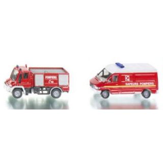 1656 Siku FR 1:87 Unimog Pompiers 1:64 MB Sprinter Sapeurs Pompiers Feuerwehr