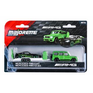 Mercedes-AMG G 63 mit Mercedes-AMG GT 63 und Anhänger
